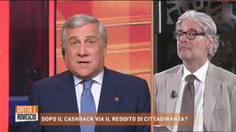 Cashback e reddito di cittadinanza, Antonio Tajani: "Per fortuna c'è stato un cambio di passo, anche grazie a Forza Italia" thumbnail