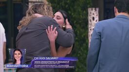 I tre concorrenti al televoto salutano i compagni thumbnail