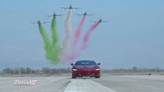 Ferrari Roma e Frecce tricolori, orgoglio italiano