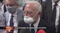 Stop mascherine: De Luca si oppone