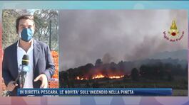 Gli incendi nella zona sud di Pescara thumbnail