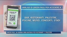 Green pass, da domani obbligatorio per ristoranti e palestre thumbnail