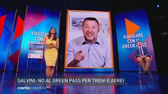 Matteo Salvini a Controccorrente sul Green Pass