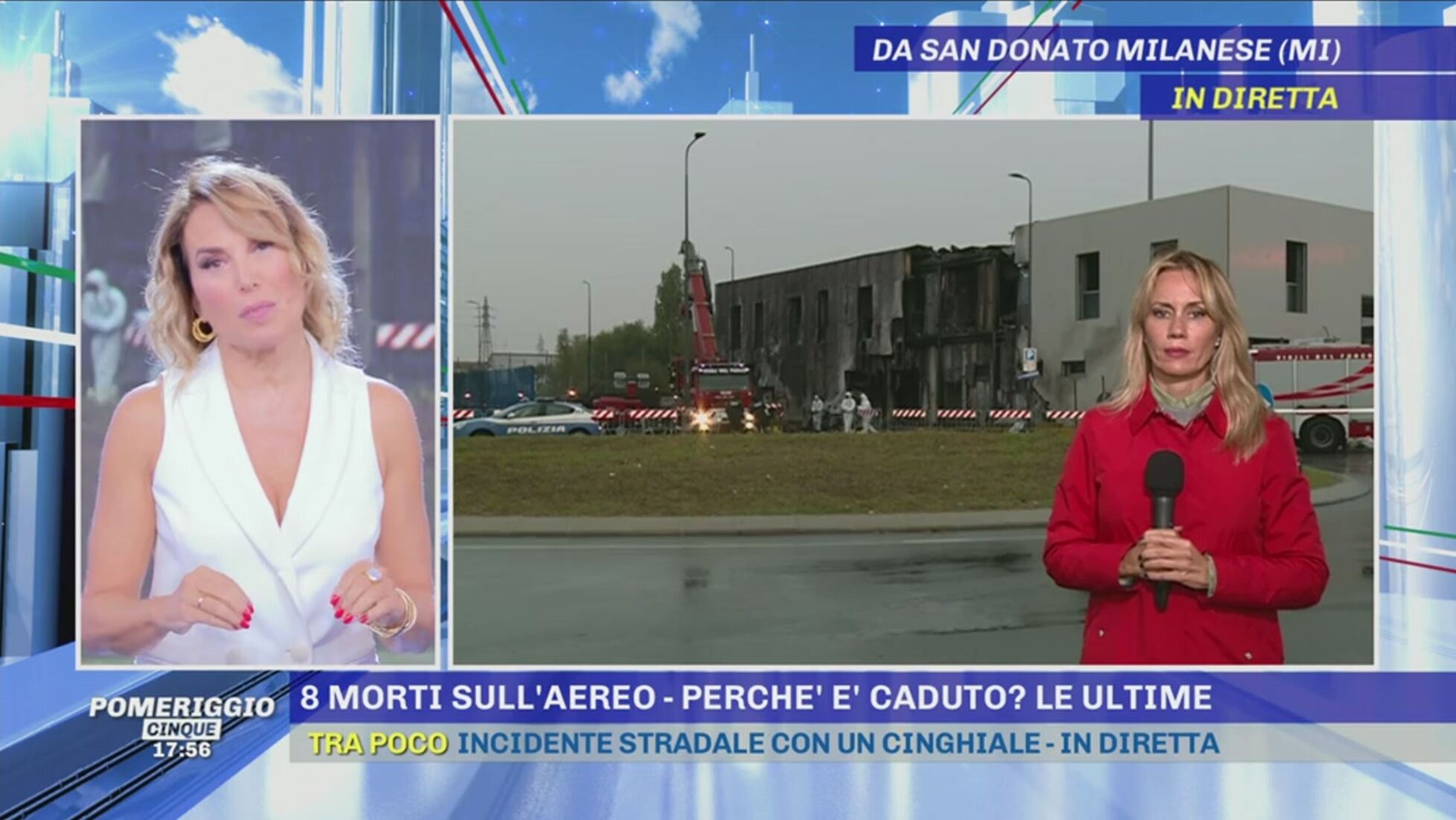 San Donato Milanese Aereo Precipitato 8 Morti Le Ultimissime Pomeriggio Cinque Video Mediaset Infinity