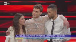 Blanco vince Sanremo e abbraccia i genitori thumbnail