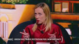 Giorgia Meloni: "Non strizziamo l'occhio alle proteste No green pass" thumbnail