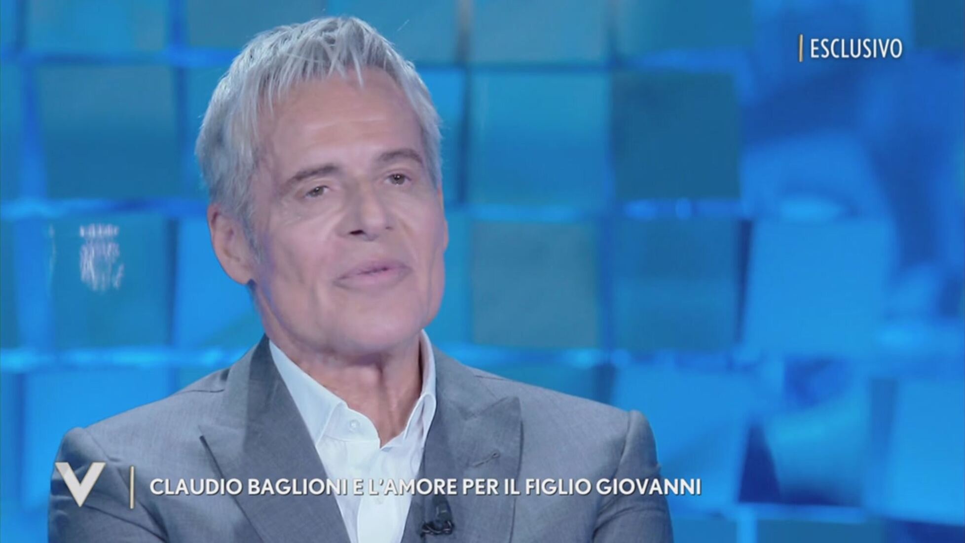 claudio baglioni e l amore per il figlio giovanni verissimo video mediaset infinity