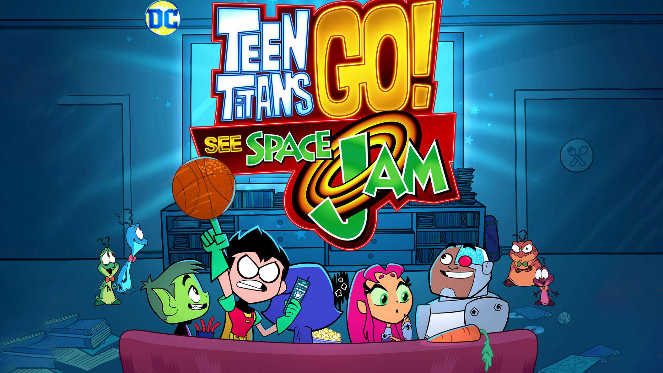 I Teen Titans Go guardano Space Jam