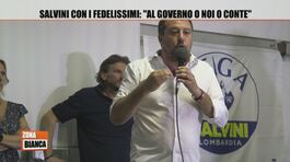 Salvini con i fedelissimi: "Al Governo o noi o Conte" thumbnail