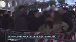Le immagini shock delle violenze a Milano thumbnail