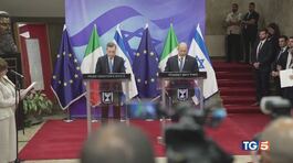 Draghi in Israele Cerchiamo la pace thumbnail