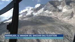 Marmolada, le immagini del ghiacciaio dall'elicottero thumbnail