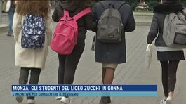 Monza, gli studenti del liceo Zucchi in gonna thumbnail