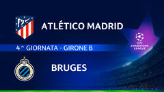 Atlético Madrid-Bruges: partita integrale