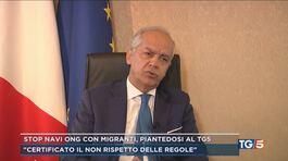 Stop navi ong con migranti, Piantedosi al Tg5 thumbnail