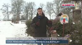 Da Stupinigi, la statua di Cristo piange e viene rimossa thumbnail