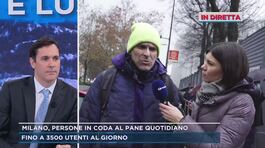 Milano, persone in coda al Pane Quotidiano thumbnail