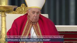 L'ultimo saluto a Benedetto XVI, la parole di Papa Francesco thumbnail