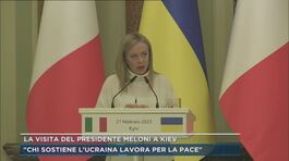 La visita del presidente Meloni a Kiev: "Chi sostiene l'Ucraina lavora per la pace" thumbnail