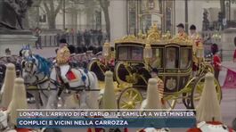 Londra, l'arrivo di Re Carlo III e Camilla a Westminster thumbnail