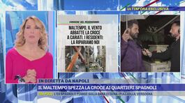 In diretta da Napoli, il maltempo spezza la croce ai Quartieri Spagnoli thumbnail