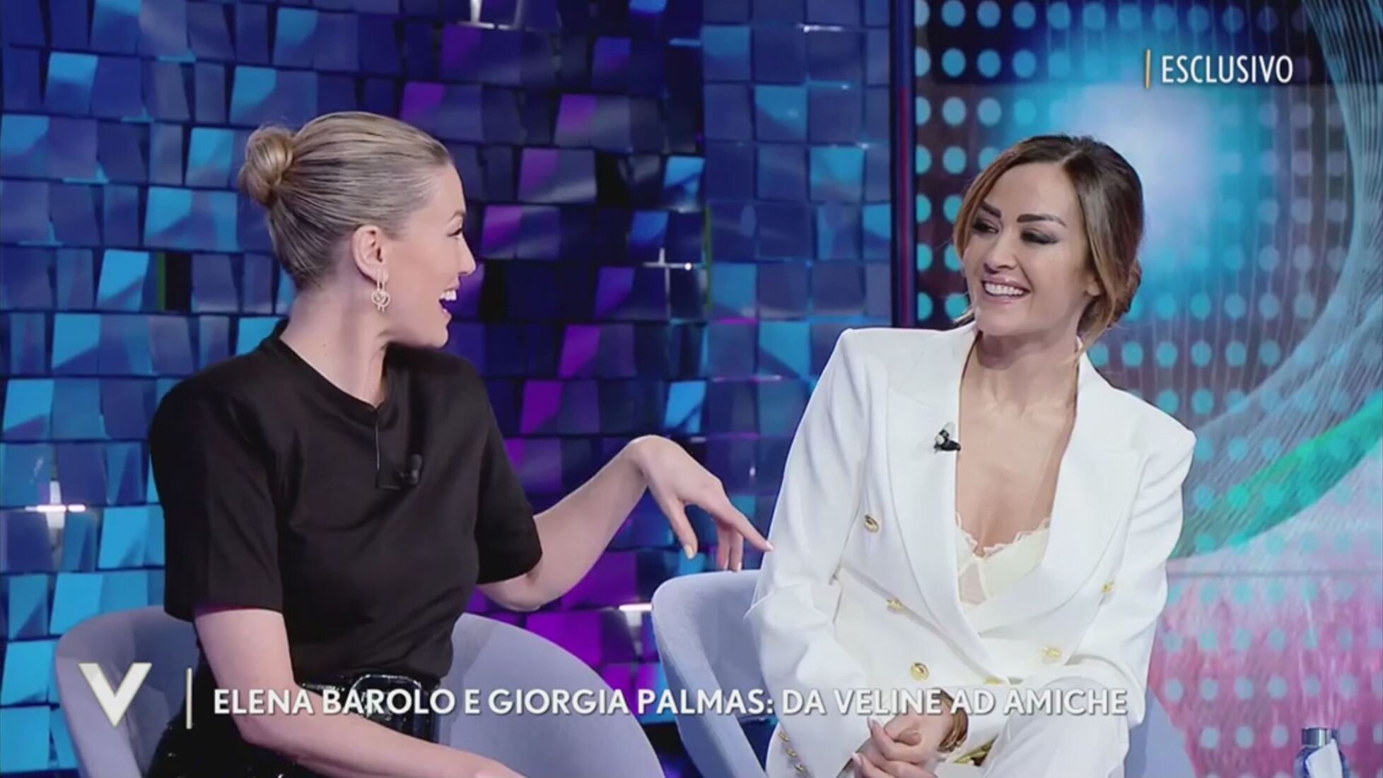 Giorgia Palmas e Elena Barolo da veline ad amiche Verissimo  