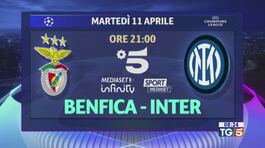 Stasera Inter-Benfica in diretta su Canale 5 thumbnail