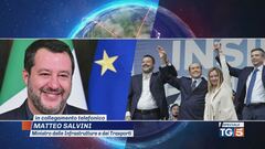 In collegamento Matteo Salvini ricorda Silvio Berlusconi