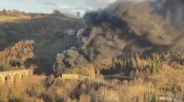 Inferno di fuoco in galleria a Urbino thumbnail