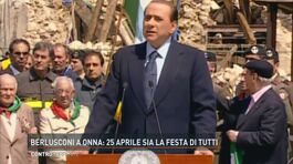 Silvio Berlusconi a Onna: "25 aprile sia la festa di tutti" thumbnail
