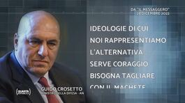 Spoils system, le dichiarazioni di Guido Crosetto: "Ci vuole coraggio per cambiare" thumbnail