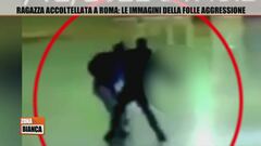 Ragazza accoltellata a Roma: le immagini della folle aggressione