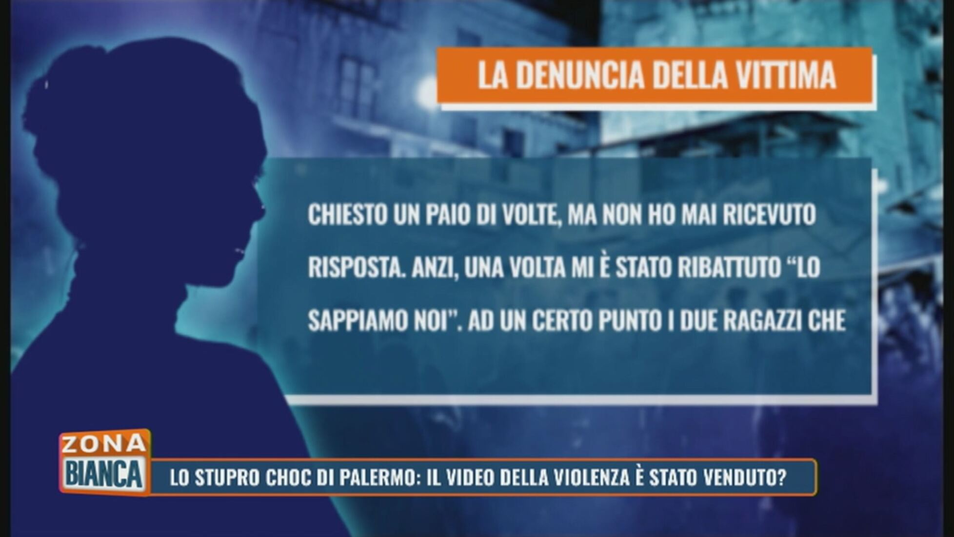 Zona bianca: Lo stupro di Palermo: il video della violenza è stato venduto?  Video | Mediaset Infinity