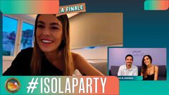 Isola Party puntata 10: Giorgia Palmas e Andrea Dianetti dietro le quinte della finale dell'Isola dei Famosi con Sophie Codegoni
