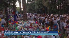 Incidente Roma, la fiaccolata per il bimbo ucciso thumbnail