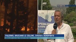 Palermo, bruciano le colline, chiuso l'aeroporto thumbnail
