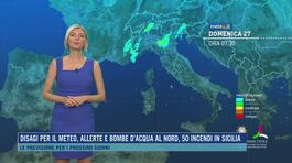 Disagi per il meteo, allerte e bombe d'acqua al nord, 50 incendi in Sicilia thumbnail