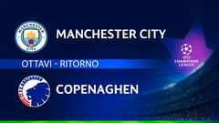 Manchester City-Copenaghen: partita integrale