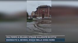 Maltempo a Milano, strade allagate in città thumbnail