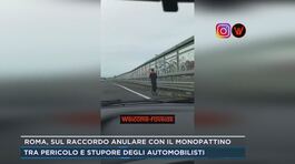 Roma, sul raccordo anulare con il monopattino thumbnail