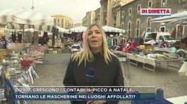 Catania, la gente al mercato per le spese di Natale thumbnail