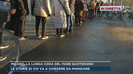 Milano, la lunga coda del pane quotidiano thumbnail