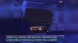 Aereo col portellone esploso, immagini choc thumbnail