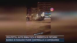 Molfetta, auto ribaltata e riempita di petardi thumbnail
