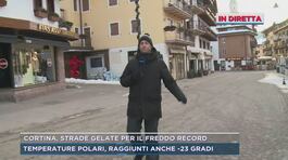 Cortina, strade gelate per il freddo record thumbnail