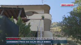 Strage Altavilla, sui muri del salone scritte con vernice rossa thumbnail