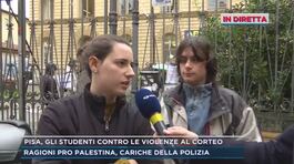 Pisa, gli studenti contro le violenze al corteo thumbnail