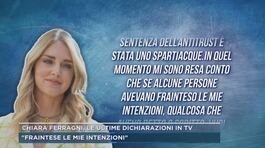 Chiara Ferragni, le ultime dichiarazioni in tv thumbnail