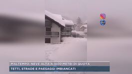 Maltempo, neve alta a 1600 metri di quota thumbnail