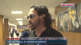 Ubaldo Manuali, l'arrivo in tribunale a Viterbo thumbnail
